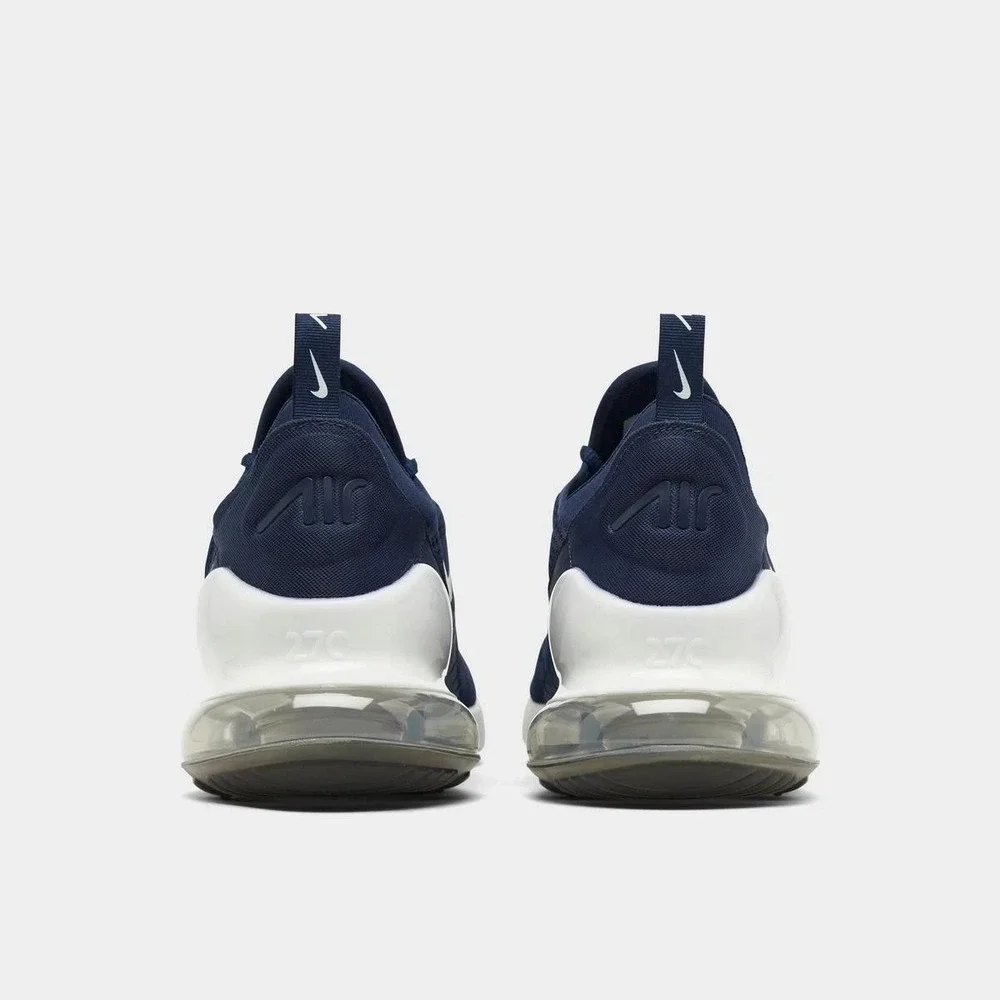 Men's 9-Nike Air Max 270 Midnight Navy Blue White Shoes Sneakers AH8050-406  NEW